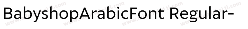 BabyshopArabicFont Regular字体转换